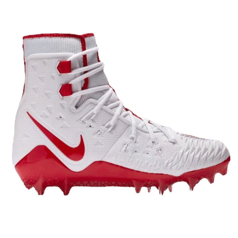 Nike Men's Force Savage Elite TD Football Cleats 857063-168 Size 17 White Red